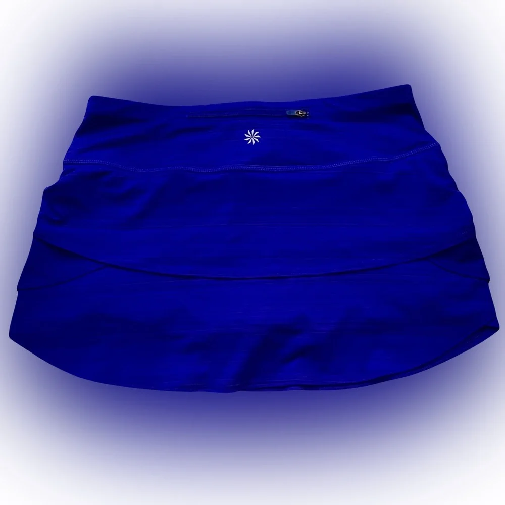 NWOT ATHLETA NAVY & SILVER TENNIS MINI SKIRT // SIZE SMALL💙